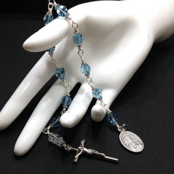 Our Lady of Czestochowa One Decade Rosary, Handmade Catholic Rosary - Picture 9 of 10